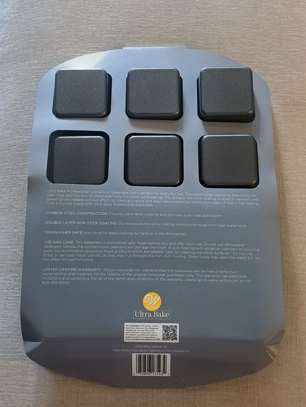 NWT Wilton Ultra Bake Pro 2 Cavity Brownie Bar Pan - Picture 3 of 4